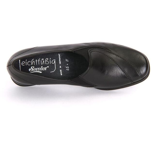 Женские слипоны Semler Ria r1805-012-001 black soft мягкая кожа наппа