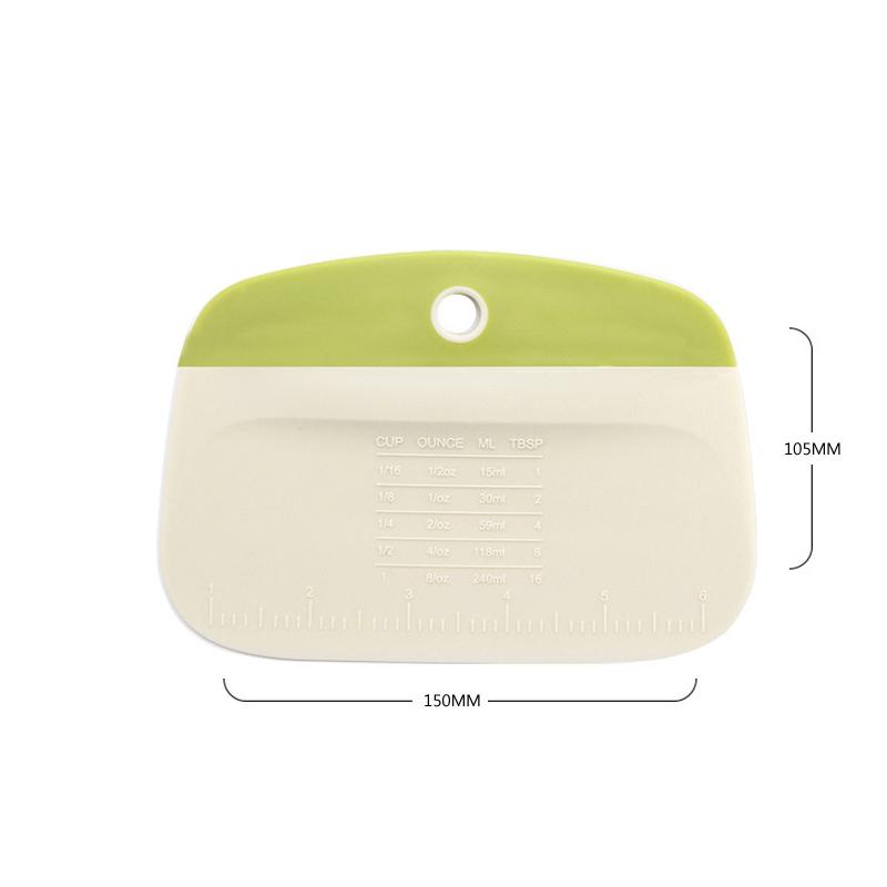 Dough Scraper Bowl Scraper Bread Cream Cake Pizza Cutter Bench Scraper Dough Cutter Diy Baking Kitchen Cooking Tools With Scale