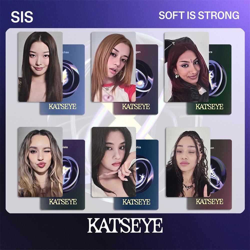 6Pcs/Set KATSEYE New Album SIS Soft Is Strong HD Bright Photocards DANIELA LARA MANON MEGAN SOPHIA YOONCHAE LOMO Cards Fans Gift