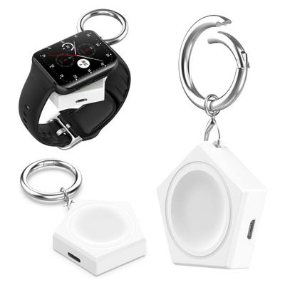 Watch Wireless Charger with Keychain Compact Mini Portable Fast Charging Watch Charger for SamsungGalaxy Watch 3/4/5/6