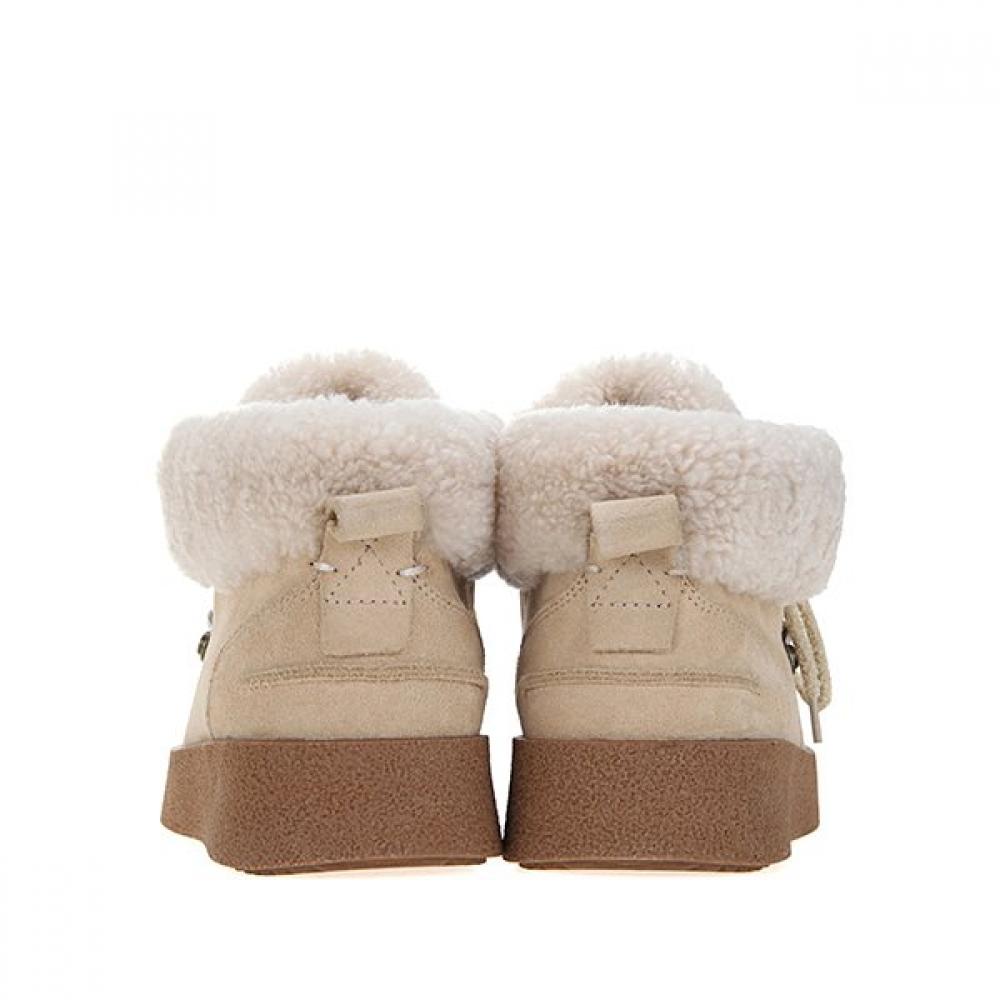 Barbara Leather Wool Snow Derby Boots Bbg867be