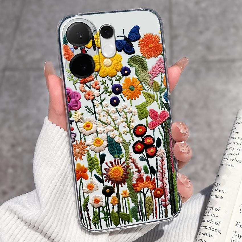 For Vivo V60 V50 V40 Lite V40e V30e V20 Pro SE Phone Case Beautiful Mountain Range Patterns Transparent TPU Anti Slip Soft Back Covers For Vivo Casing