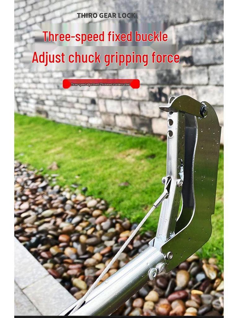 Telescopic Anti-Bite Stainless Steel Hook Pliers for Outdoor Use – Grabber & Beach Combing Tool.