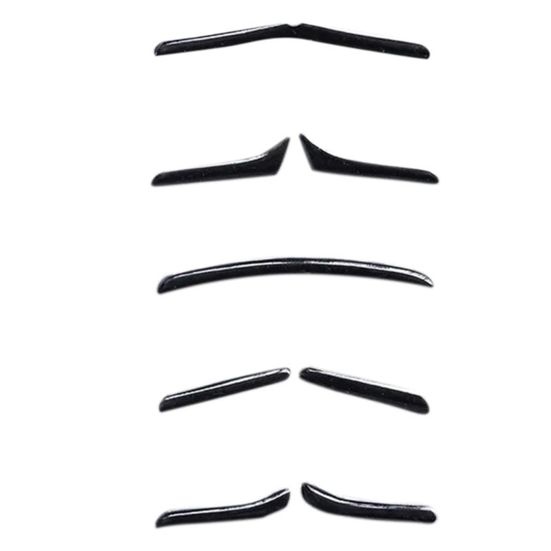 1-48Pcs Fake Beards Mustaches Set Self Adhesive Beard Mustaches Halloween Cosplay Costume Accessories for Women Men