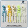 Magnetic Movable Skull Fridge Magnet 3D Skeleton Refrigerator Sticker Luminous Fridge Magnets Fun Halloween Decor Día De Muertos