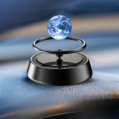 Hochwertiger solarbetriebener Aromatherapie-Diffusor fürs Auto – Aluminiumlegierung, Dufthalter mit langanhaltendem Licht für Kleinwagen, kreatives Dekor für die Mittelkonsole