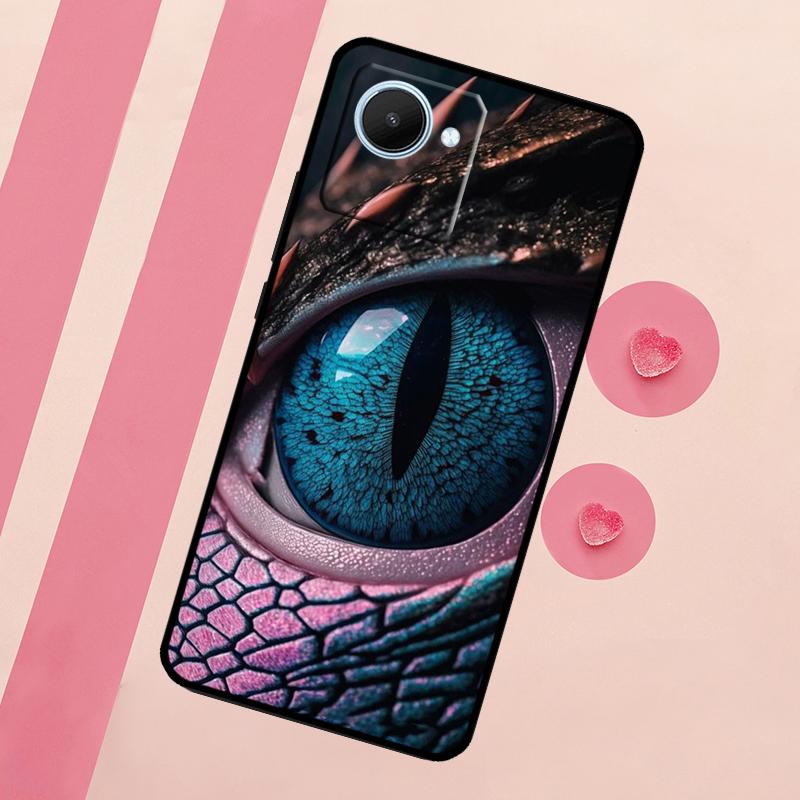 Dragon Eye Gothic For Realme C67 C75 C63 C61 C71 C55 C51 C65 C53 10 11 12 13 14 15 Pro Plus GT6 GT7 Pro Case