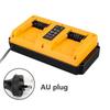 Portable Dual Ports Fast Charger For Dewalt 18V 20V Lithium Battery Mini Charger Rechargeable DCB207 DCB206 DCB204 DCB203