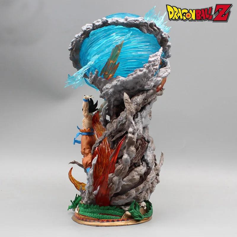 25cm Anime Dragon Ball Goku Figures Anime Sou Goku Super Saiyan Action Figures Model Genki Bomb GK Figuras Collection Playthings Gifts