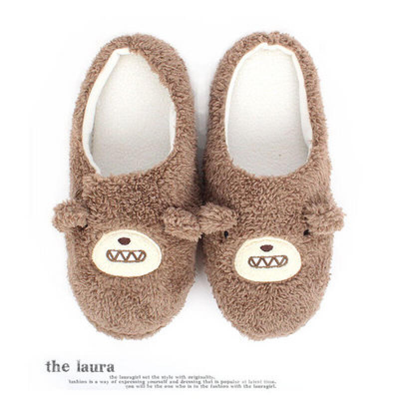 Boa Fur Slippers - 9393 Mocha Brown