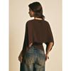 Women Irregular Pleated Covers New Slim Fit Short Blouse Fashion O-neck Elegant T-shirt Spring Loose Solid Color Casual Crop Top