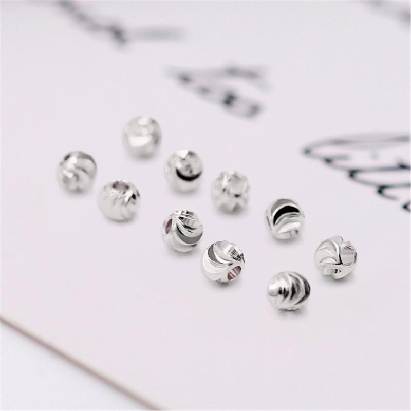 Randiga snittblomsperlor 3-6 mm Avståndspärlor för armbandstillverkning DIY-smyckestillbehör Handpärlmaterial 3-6 mm