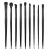 HMU Custom Logo 15pcs Professional All Black Make up Cosmetic Makeup Brushes, Makeup Brush Set With Logo
