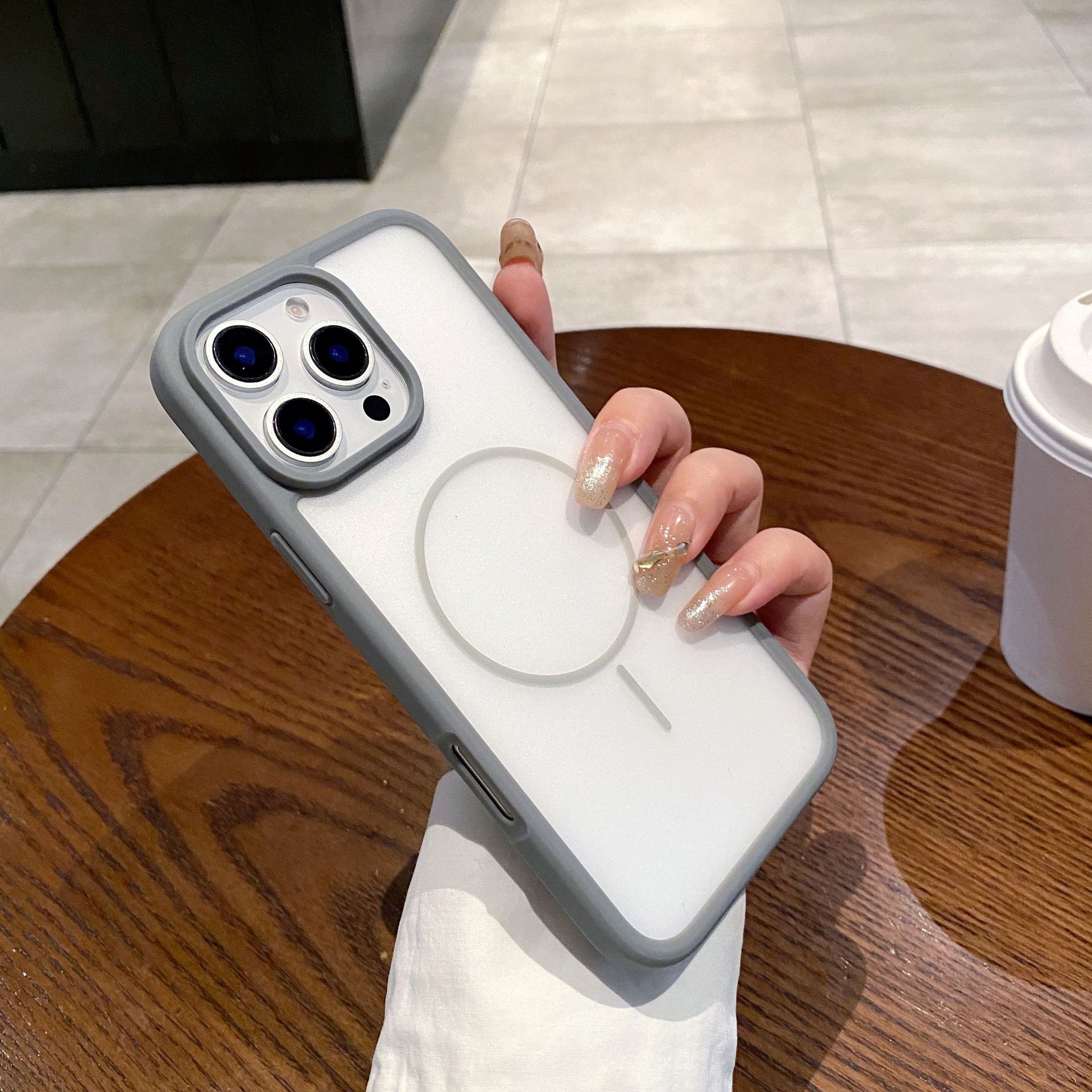 

Applicable To Apple 16PROMAX Matte Ultra-thin Mobile Phone Case Iphone15 Skin Feeling Anti-fall 14 Magnetic Suction 12 Protective Cover iPhone12proMax