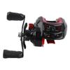 8KG Baitcasting Reel Double Seals Bearing Fishing Reel with Magnet Braking System Black Red Standard 7.2 Right Hand