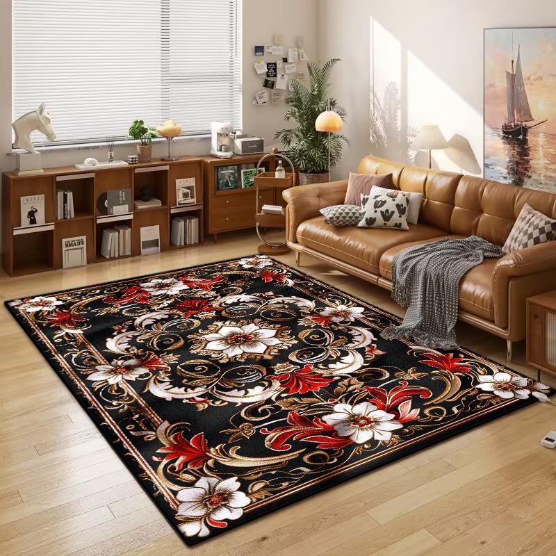 Vintage Persischer Luxus Teppich für Wohnzimmer Dekoration Teppiche Große Fläche Schlafzimmer Waschbarer Teppich Rutschfest Sofa Couchtisch Matte