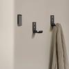 Wall-mounted hookFolding coat hangerWall hookCoat hookScrewWall hookWall-mountedHookWith screwsSet 5 (black)
