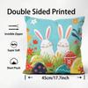 Easter Hot Cushion Cover Plush Fabric Soft DoubleSided Printed Sofa Warm Winter Home Child Gift Pillow Case