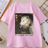 No Thoughts Just Vibes Opossum TShirt Funny Possum Meme Tee Graphic WOMEN TShirt Vintage Streetwear Unisex High Quality Top