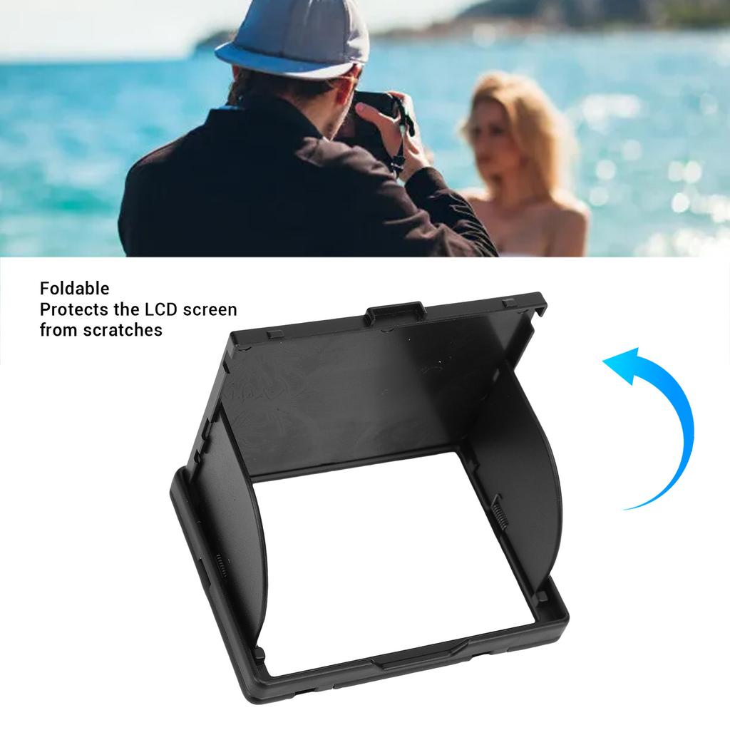 3 Inch LCD Screen Hood Fit for A7 A7S A7M2 A7R2 A7M3 A9 Cameras Foldable Camera LCD Screen Protector Sun Shade Cover