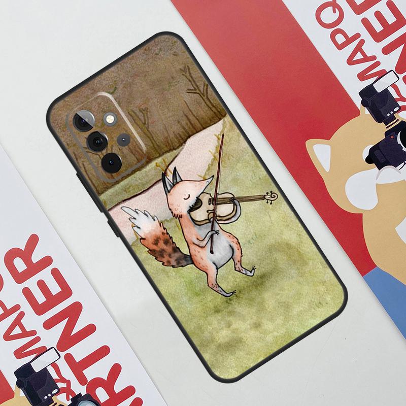 Winter Fox Foxes Case For Samsung Galaxy A53 A16 A26 A36 A56 A55 A35 A15 A52 A32 A12 A33 A13 A14 A34 A54 A17