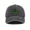 Daily Travel, Personalized Fashion, Versatile Baseball Cap, Urban Outdoor Design, Printed Vintage Washed Duckbill Cap