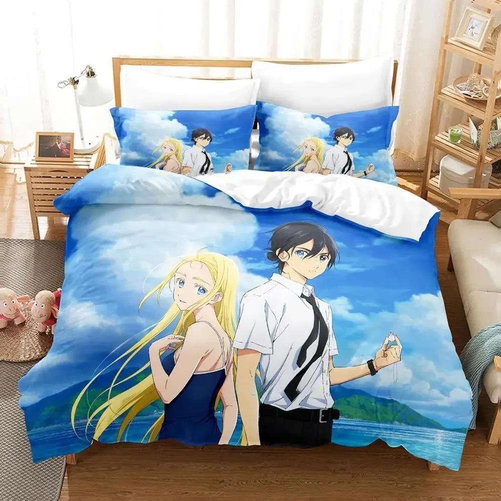 Summer Time Rendering Bedding Set,Duvet Cover Comforter Bed Set Quilt Cover Pillowcase,King Queen Twin Size Boys Girls Adultse