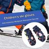 Thickened Winter Gloves Anti Slip Snow Gloves Unisex Warm Mittens Outdoor Skiing Skating Hiking Essential for Children