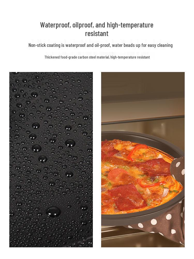 Pizza & Cake Pan Set: 6/7/8/9/10-Inch Oven-Safe Baking Molds for Home Use