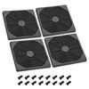 PATIKIL 120mm Fan Dust Filter, Ventilation Fan Filter, Grill Guard, with Screws, 4 Pieces, ABS Fan Protection, DIY, Black