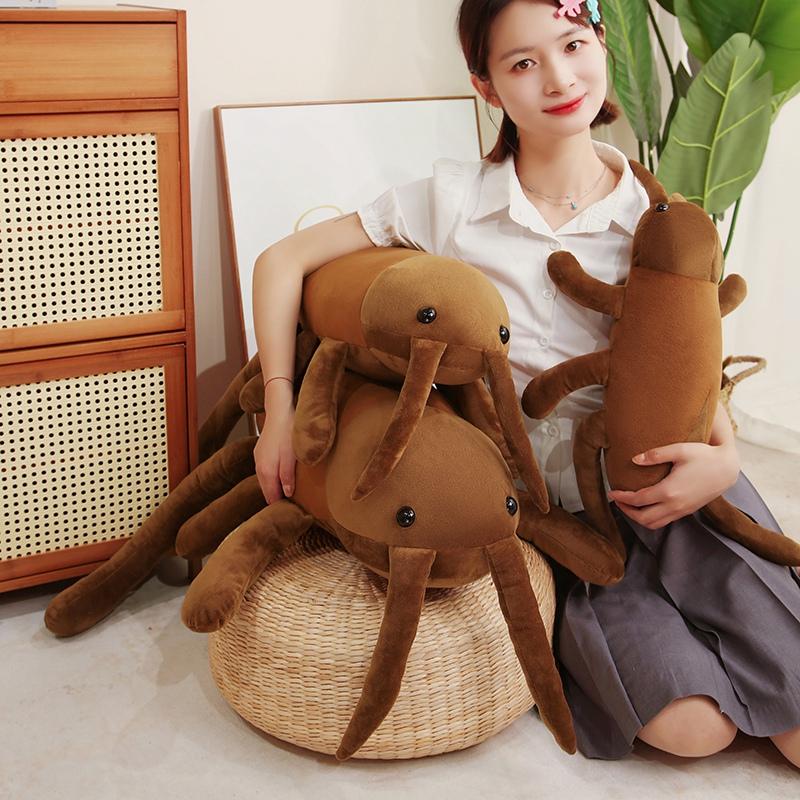 New 40-80CM Simulation Cockroach Insect Animal Plush Toy Doll Super Soft Toys Throw Pillow Baby Comfort Doll Funny Home Decor