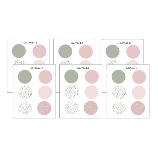 6Pcs Colorful Polka Dots Wall Stickers, Self-Adhesive Vinyl Decals, Removable Peel And Stick Wall Decals for Bedroom Living Room Kids Room