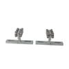 4Pcs Hoist Trolley 6 Wheel T Type Trolley Roller Assembly Hardware for DIY Projects