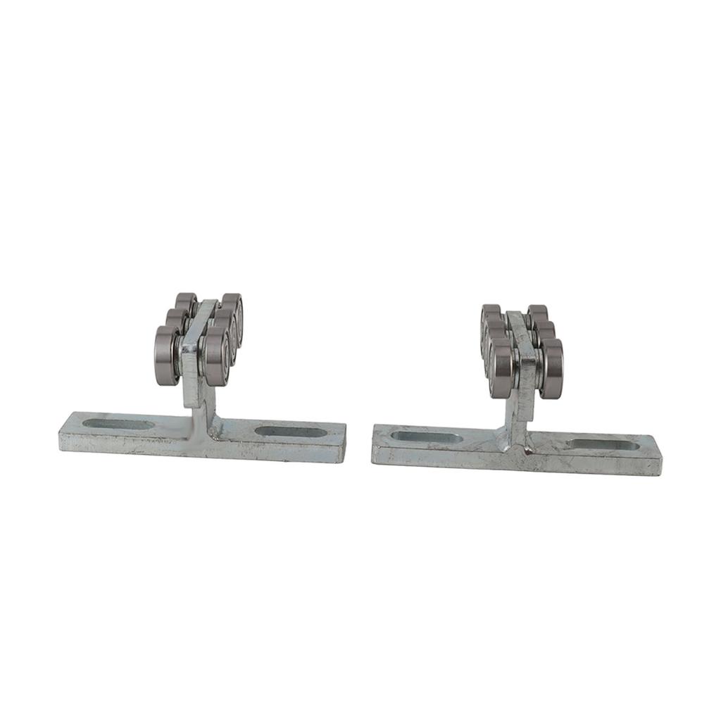 4Pcs Hoist Trolley 6 Wheel T Type Trolley Roller Assembly Hardware for DIY Projects