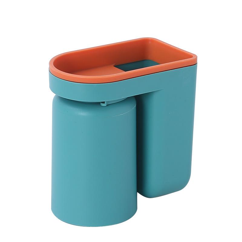 Toothbrush Storage Rack Perforation-free Light Luxury Mouthwash Cup Brushing Cup Wall-mounted Bathroom Storage Box