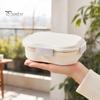 BPA-free Lunch Box Snack Container, with Separate Compartments Design, Food-Grade PP Box, Built-In Ice Insulated Layer Keeps Food Fresh Fruits