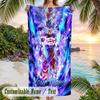 Dragon Ball Beach Towel, Personalized Custom Name Text, Quick Dry Large Absorbent Towel For Beach Pool