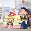 Anya Spy x Family Warm Blanket Flannel Throw Soft Cozy Lightweight Blanket for Bed Sofa Home Decor -QJY