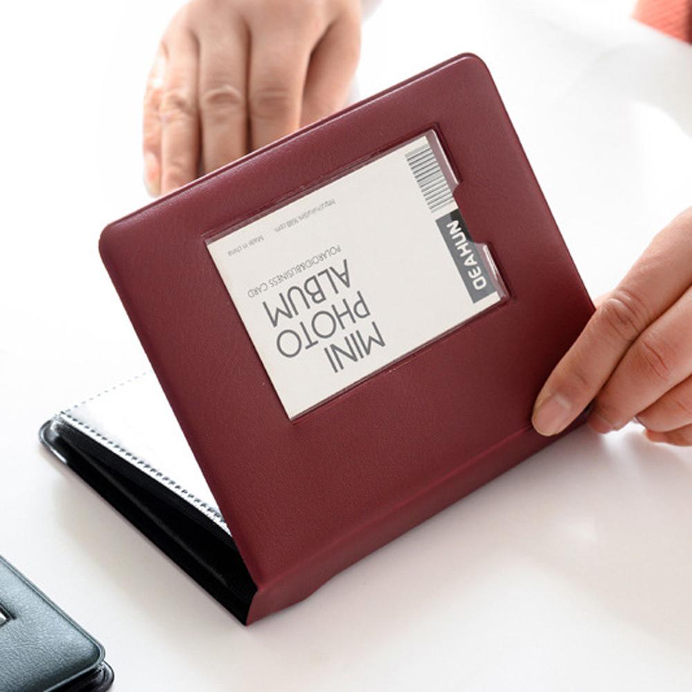 Candy Colors 3inch 64Pockets Card Holder Mini Photo Album Photo Album Picture Case Binders Albums