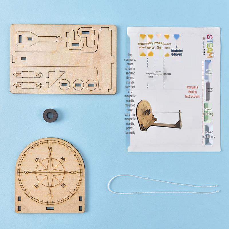 DIY Compass Model Kit for Primary School Science Projects: Educational STEM Toy
