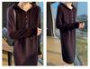 Versatile Hooded Knitted Dress - Autumn/Winter 2025: Slimming, Loose, Long Dress Shirt.