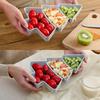 Christmas Tree Shaped Candy Snacks Tray Melon Forseeds Nut Bowl Durable Plastic Household Snack Tray
