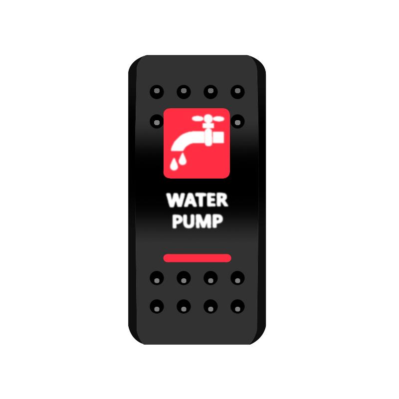 12V 24V Car Boat LED Button Switches Dual RED Lights 5P SPST Waterproof Rocker Switches for ARB Marine RV 4×4 Caravan