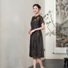 Xiangyun yarn embroidered silk dress medium and long women's summer new mulberry silk skirt