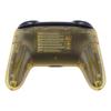 eXtremeRate Switch Pro Controller Clear DIY Replacement Grip Housing Case Cover for Switch Pro Controller Faceplate/Backplate Handle, [Amber Yellow]
