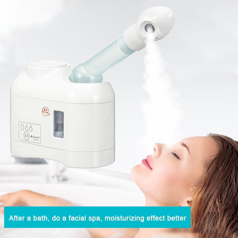 Home Facial Steamer Use Herbal Vaporizer Aroma Ozone Face Sauna Thermal Steam Humidifier Whitening Moisturizing Skin Care Tool 220V