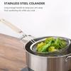 Stainless Steel Strainer Skimmer With Heat-Resistant Wooden Handle - Oil Filter Mesh Kitchen Tool Multi-Purpose Durable Kitchen Utensil