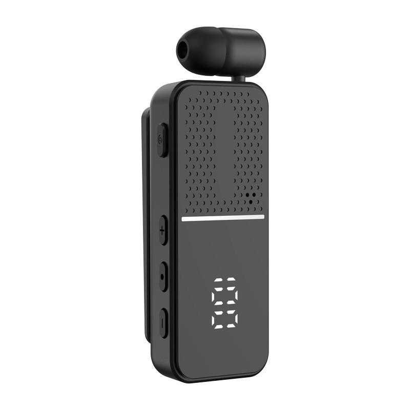 2025 Clip-On Wireless Bluetooth In-Ear Headphones with Digital Display, Noise Reduction & Long Battery Life for Sports & Business