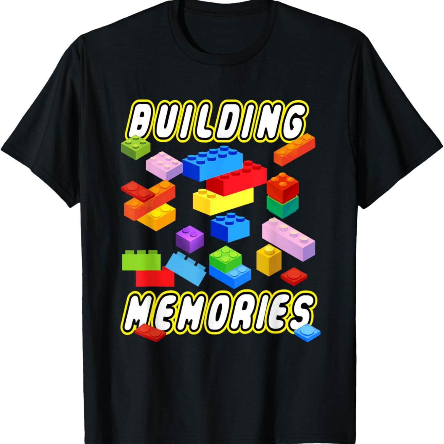 

Building Memories Building Bricks Blocks Family Matching T-Shirt XXXXXL чёрный