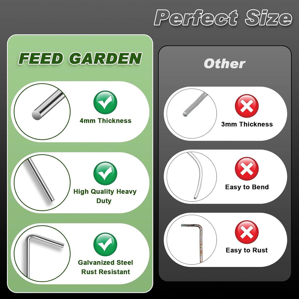 Galvanized Steel Tent Pegs Titanium Tent Nails with Bend Hook Outdoor Camping Tent Stakes for Camping Supplies